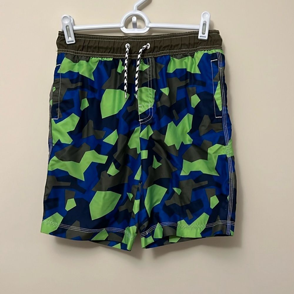 Gymboree youth boys Large (10/12) camouflage swim trunks.